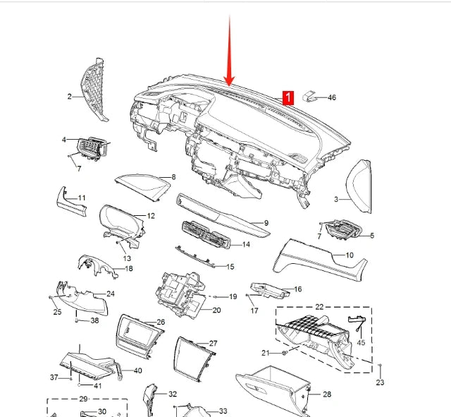 ATMMMG For SAIC MG5 Roewe I5 instrument Panel Body workbench 10590631 10823872 original and new sayaragear