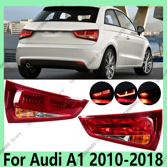 For Audi A1 2010-2018 Automobile Accessories Halogen Taillight Turn Signal Bulbless Brake Warning Light Rear Bumper Headlight - sayaragear