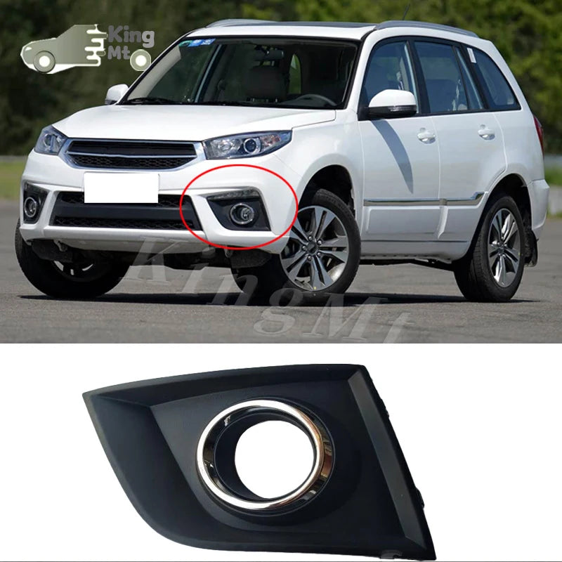 For Chery Tiggo 3 Foglight Fog Light Assembly LED/ Halogen Front Bumper Fog Lamp Kit Replacement with Waterproof Housing sayaragear
