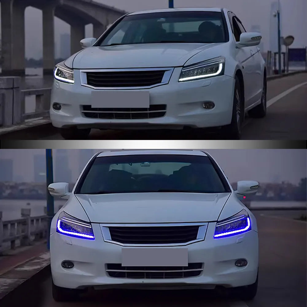 VLAND 2008-2012 Sedan 8th Gen LED Dual Beam Projector Headlights Assembly sayaragear