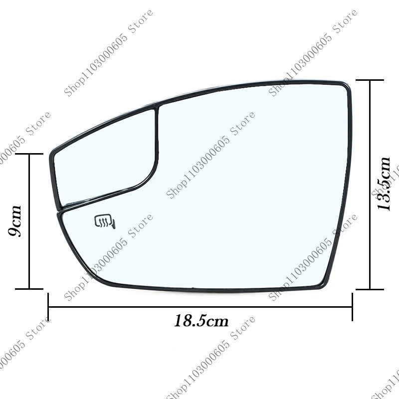 For Ford Escape 2013-2016 Ford C-Max 2013-2018 US Edition Car Accessories Side Door Rearview Mirror Glass Lens With Heating sayaragear