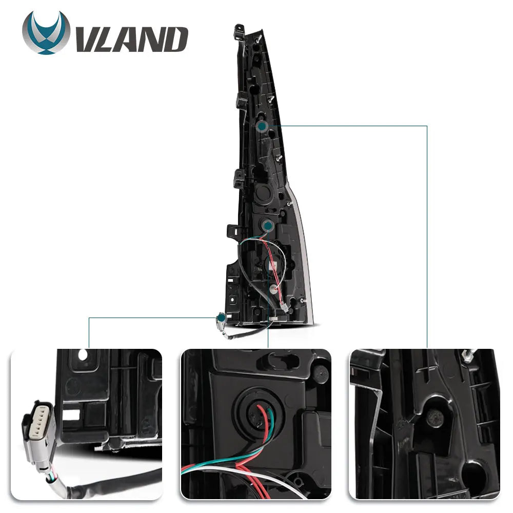 VLAND Tail lights Assembly for Chevrolet Tahoe Suburban 2015 2016 2017 2018 2019 2020 Tail Lamp Turn Signal Reverse Lights LED sayaragear