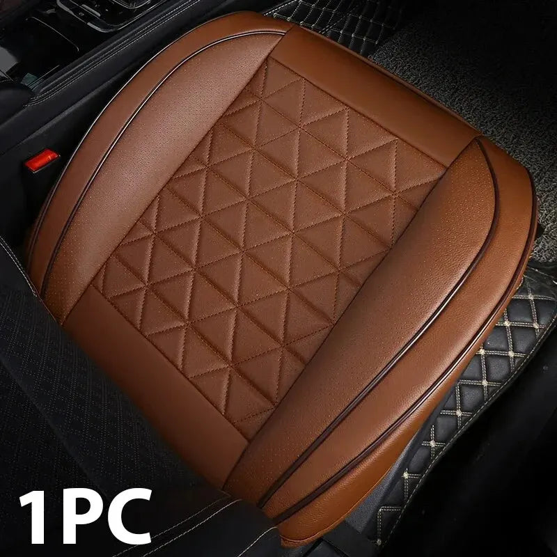 New Front Car Seat Cover PU Leather Cars Seat Cushion Automobiles Seat Protector Universal Car Chair Pad Mat Auto Accessories sayaragear