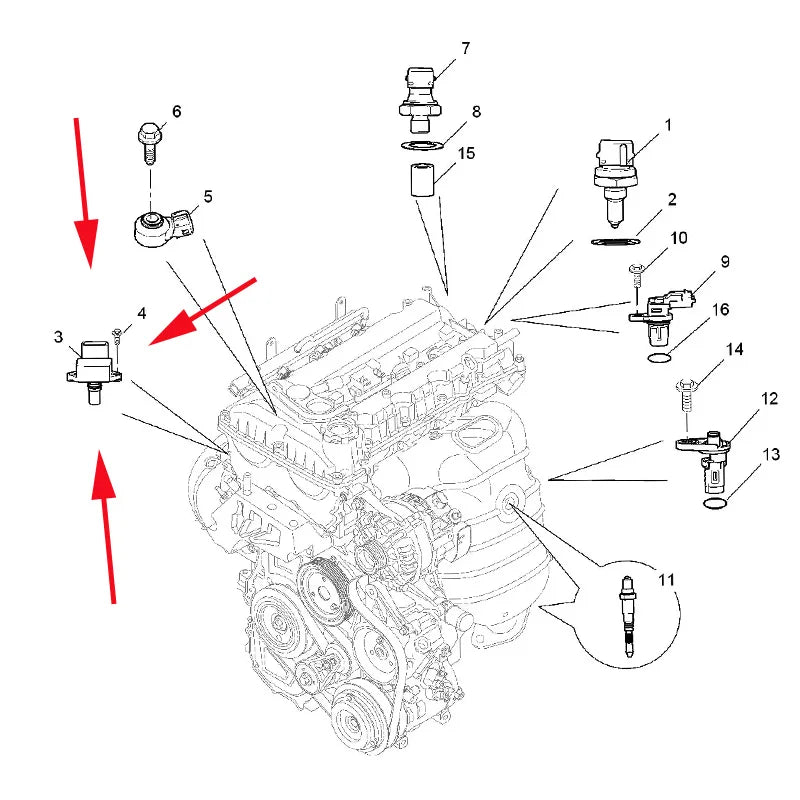 10233921 New original intake pressure sensor For SAIC MG 350 360 750 E550 RX3 MG3 MG5 ZS GT sayaragear