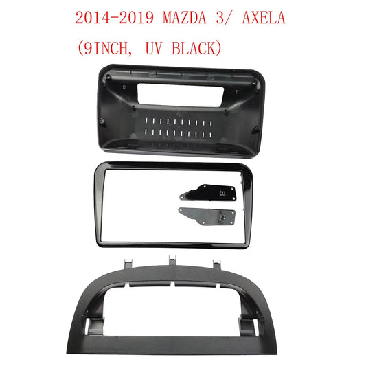 9 inch For Mazda 3 Alexa 2014-2018 Control Button Double Radio Player Car DVD Frame Audio Fitting  Dash Trim Facia Panel sayaragear
