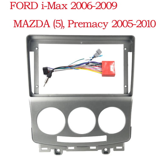 9inch Face Frame For Mazda 5 2 CR 2005 - 2010 2 Din Car Radio GPS Stereo Center Control Dashboard Fascia Stereo Panel Dash Kit sayaragear