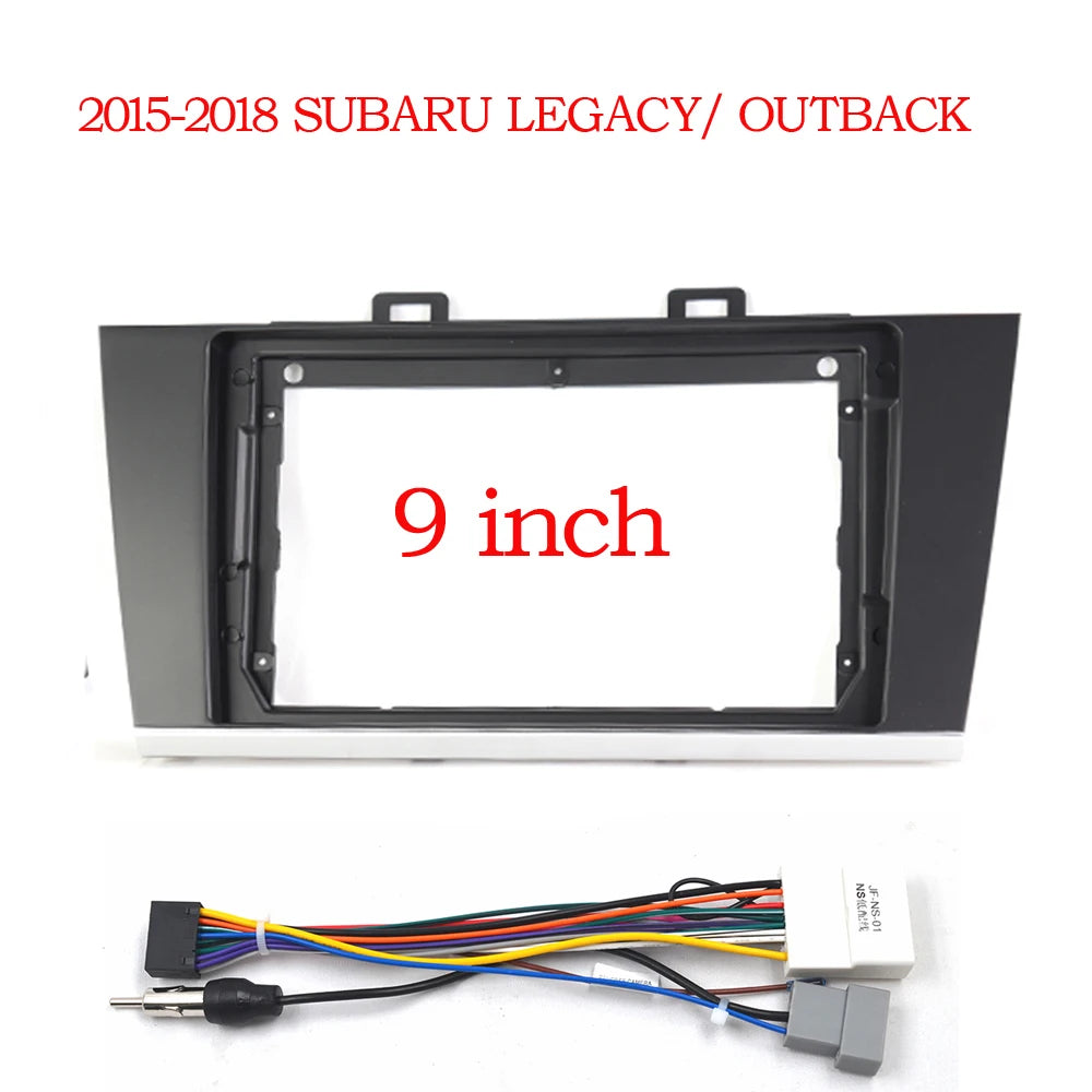 Car Radio Fascia For Subaru Legacy/Outback 2015- 2018 Player Audio 2 Din Frame Dashboard Panel Mount Kit sayaragear