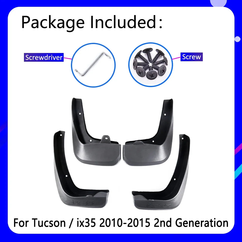 Mudguards fit for Hyundai Tucson ix35 LM 2010 2011 2012 2013 2014 2015 Car Accessories Mudflap Fender Auto Replacement Parts sayaragear