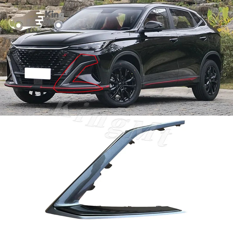For Changan X5 PLUS Foglight Fog Foglamp Light  Frame Cover Lid Front Bumper Fog Lamp Replacement Frame Cover Housing sayaragear