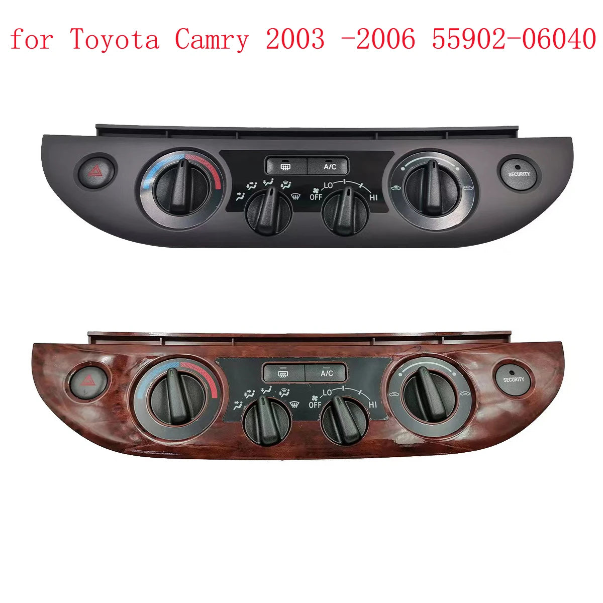 For Toyota Camry 2003-2006 Parts Dashboard Climate Control Heater Air Conditioning A/C Switch Panel Bezel Vent Button Assembly sayaragear