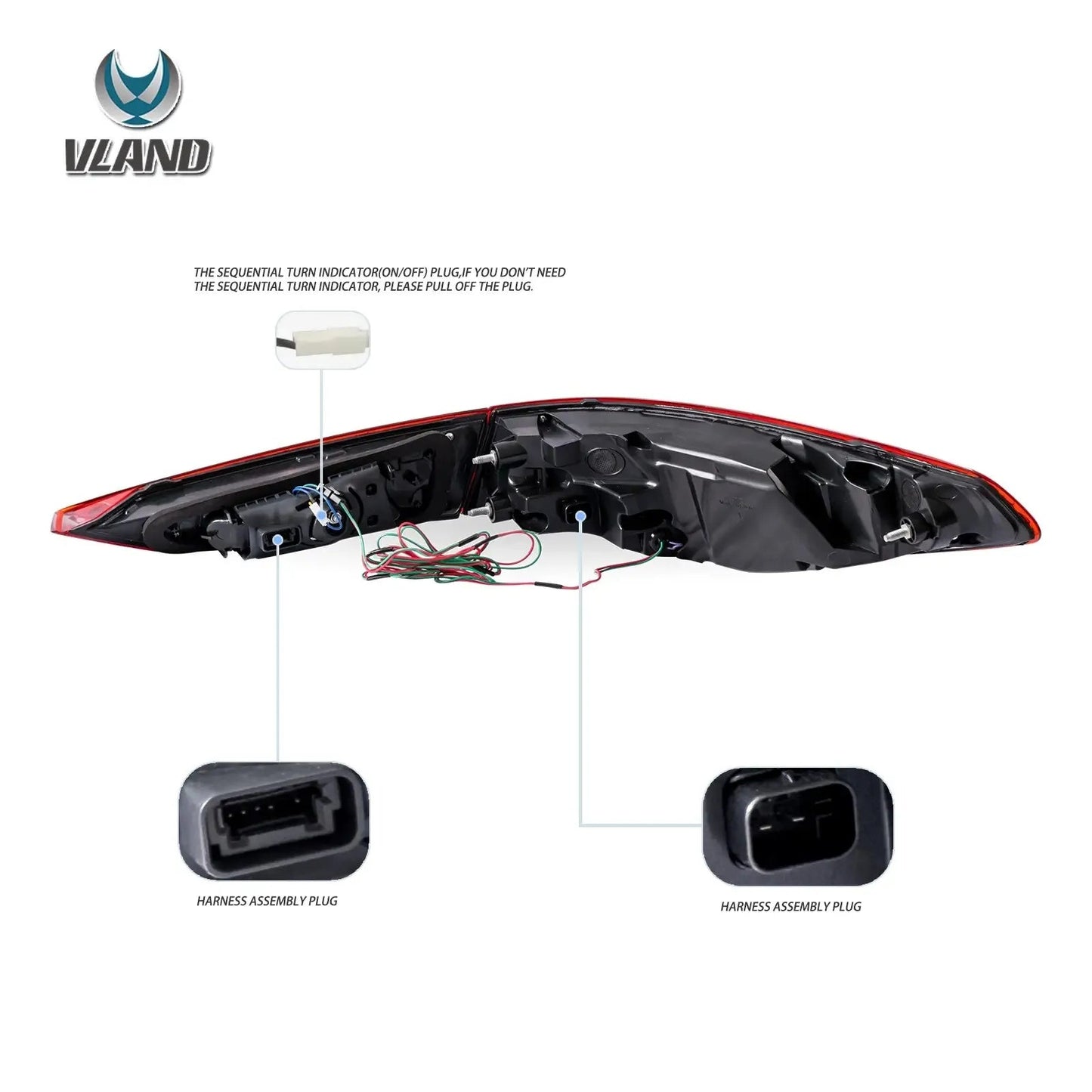 VLAND 2020-2022 4 Series 2nd Gen G22/G23/G26 OLED Tail Lights Dynamic Welcome Lighting Rear Lamp Assembly sayaragear