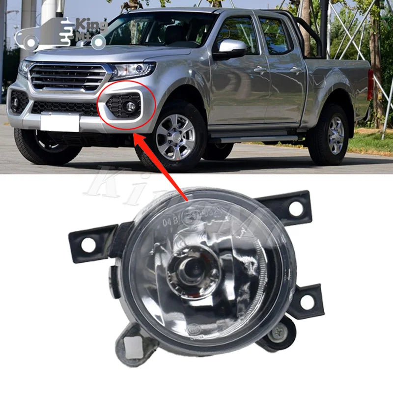 For Great Wall Wingle 7 Foglight Car Fog Light Assembly Halogen Front Bumper Fog Lamp Kit Frame Cover Housing sayaragear