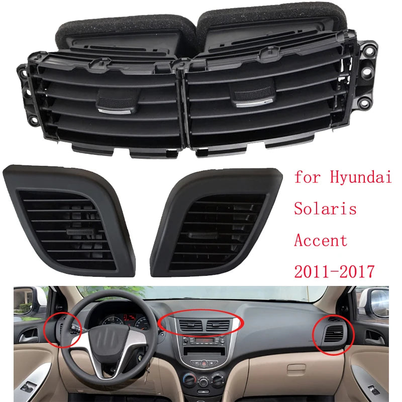 Original AC Center Air Duct Vent nozzle Air Conditioning Outlet 97410-0U0004X For Hyundai Verna Solaris Valves sayaragear
