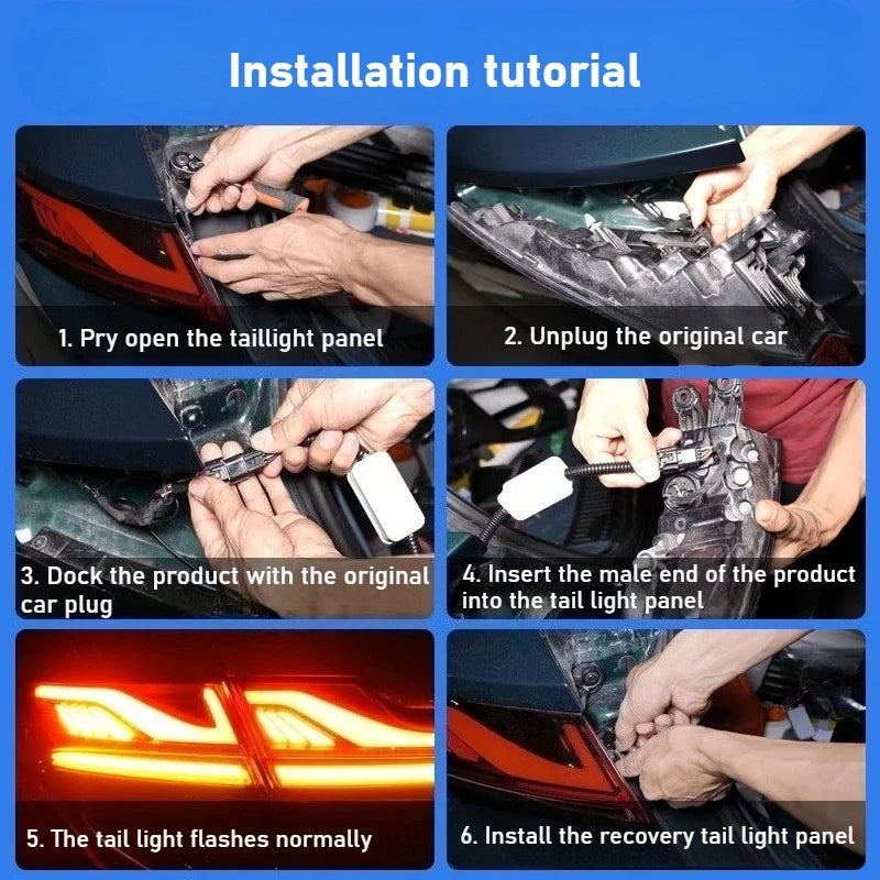 For MG MG7 2023-2025 Breathing Tail Lights, Brake Flashlight, Strobe Light Converters, Wire-free Modified Exterior Accessories sayaragear