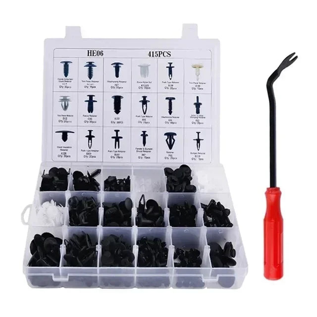 800pcs-100Pcs Car Fastener Clip Kit Fender Rivet Plastic Clips Auto Body Push Retainer Pin Rivet Bumper Door Trim Panel Repair sayaragear