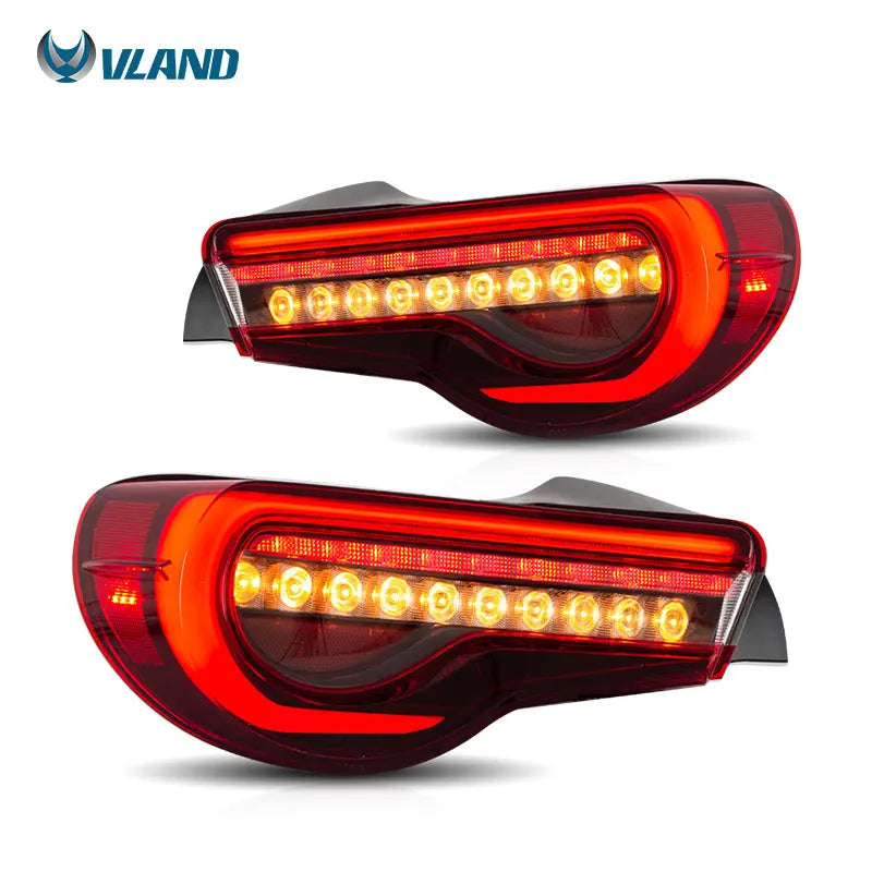 VLAND Tail Lights Assembly For Toyota 86 2012-UP Tail Lamp For Subaru BRZ/Scion FRS 2012-2019 With Moving Turn Signal Light sayaragear