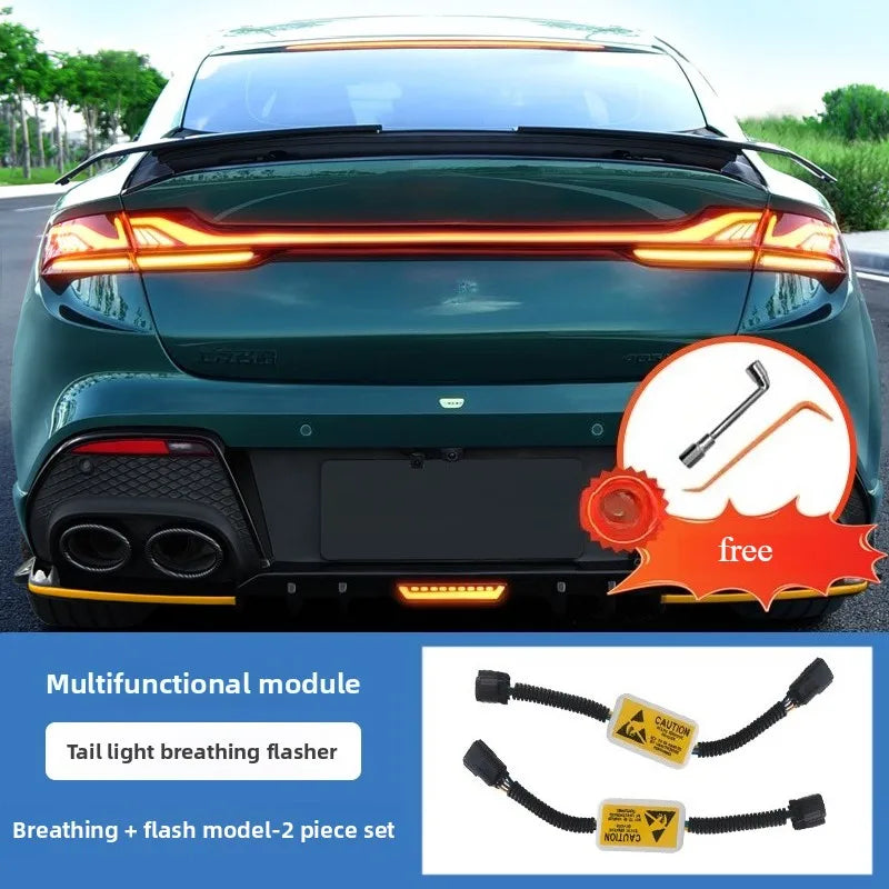 For MG MG7 2023-2025 Breathing Tail Lights, Brake Flashlight, Strobe Light Converters, Wire-free Modified Exterior Accessories sayaragear