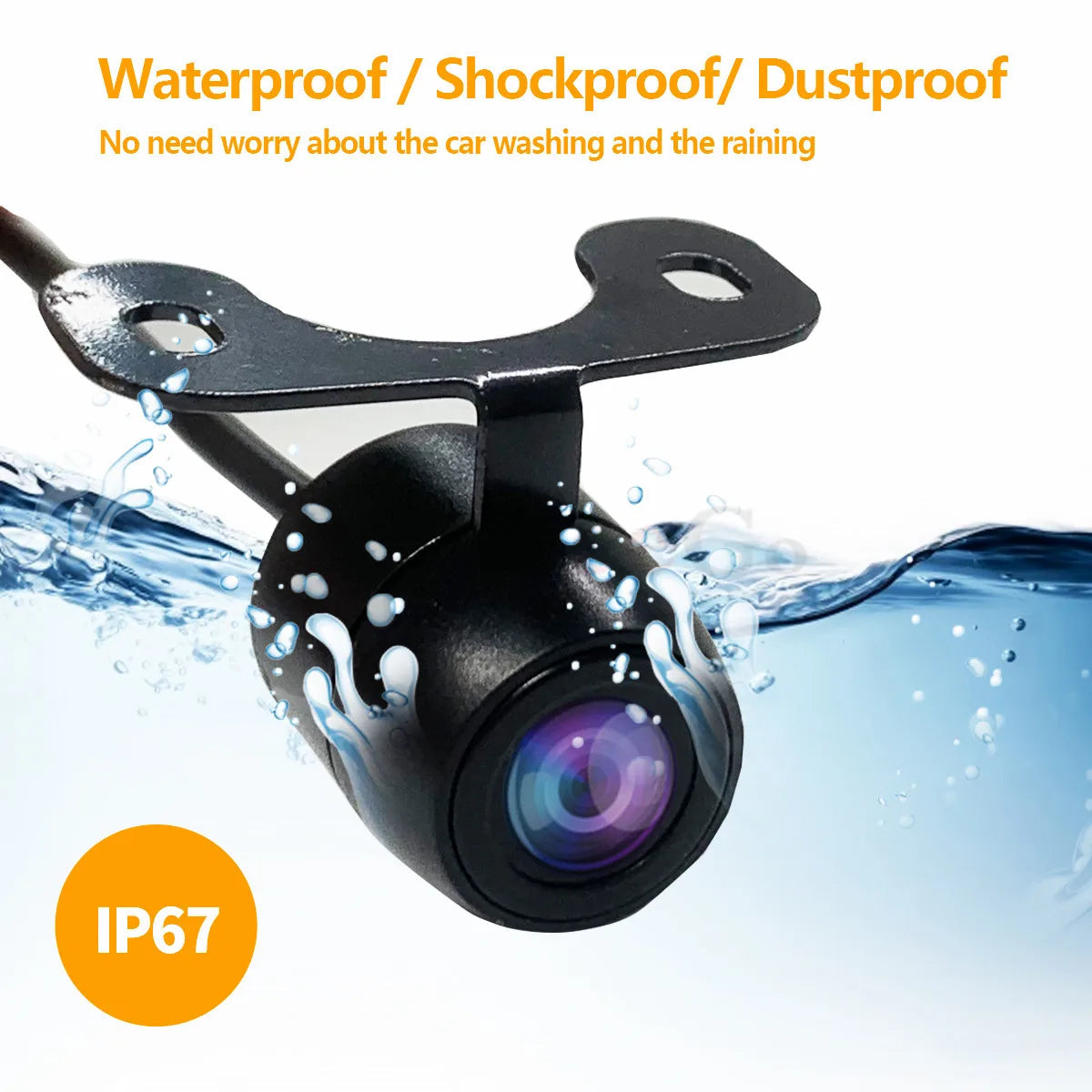 Car Backup CCD Front Rear View Camera 170 Degree Wide Angle Waterproof Without Guide Line Auto Parking Sensor System sayaragear