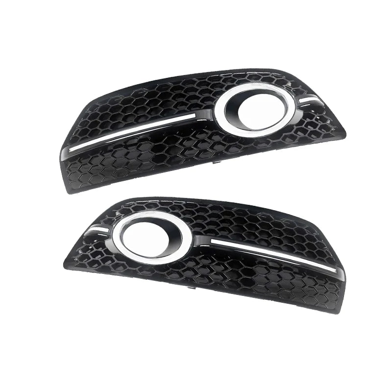 Fog Light Grill Cover For Audi Q5 Standard 2009 2010 2011 2012 Front Bumper Grille 8R0807681E 8R0807682E - sayaragear