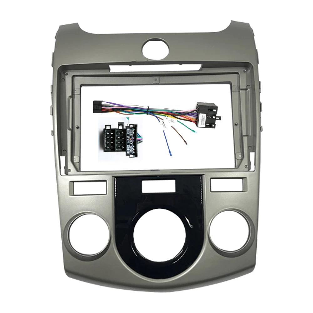 Car Frame Fascia Adapter Android Android Radio Dash Fitting Panel Kit For KIA Cerato Forte 2009-2017 sayaragear