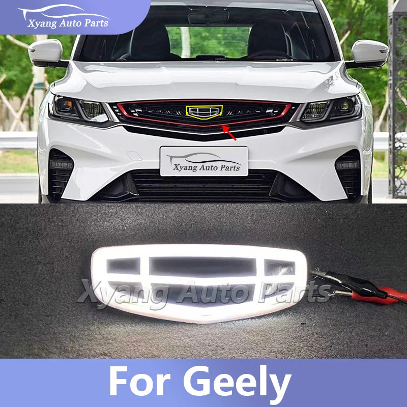 Front Logo Lamp Car Illuminated Light For Geely All Models Modified Ceramic Luminous Logo sayaragear