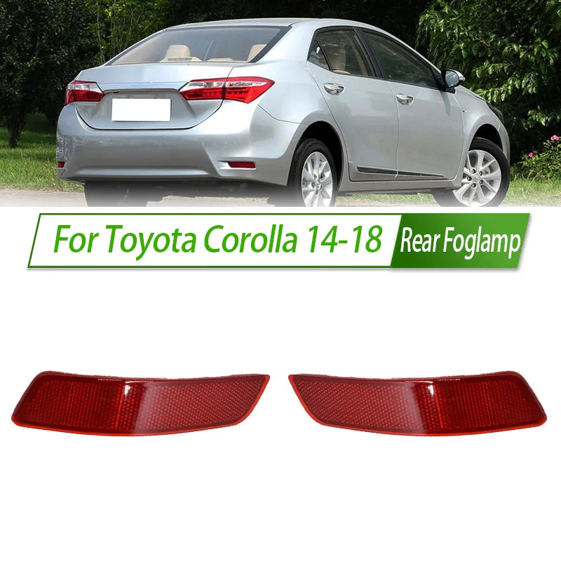 For Toyota Corolla 14-18 Rear Bumper Fog Light Reflector Stop Light Rear Fog Light Foglamp Brake Lamp Warning Lamp sayaragear
