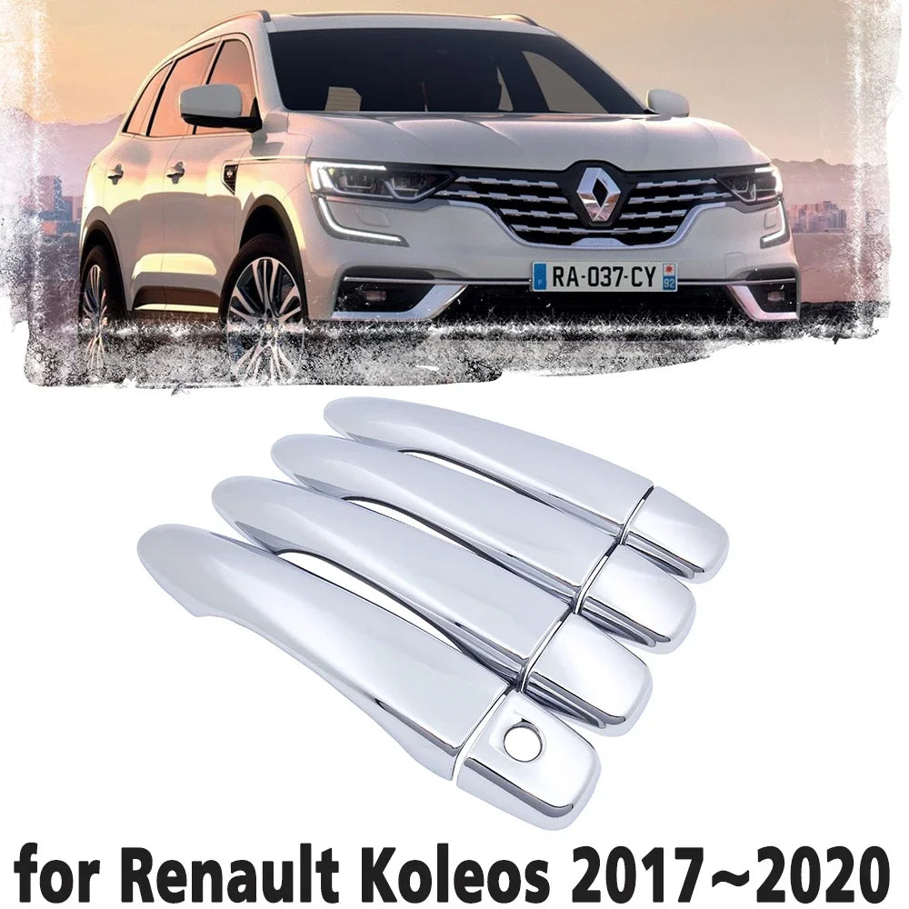 Luxury chrome door handle cover trim protection cover for Renault Koleos Samsung QM6 MK2 2017~2020  Car accessory sticker 2018 sayaragear
