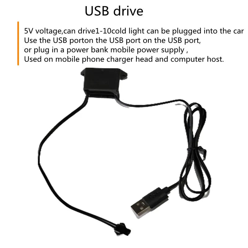 Car Interior Decorative Lamps Strips Atmosphere Lamp Cold Light  Decorative Dashboard Console Auto LED Ambient Lights 1/2/3/4/5M sayaragear