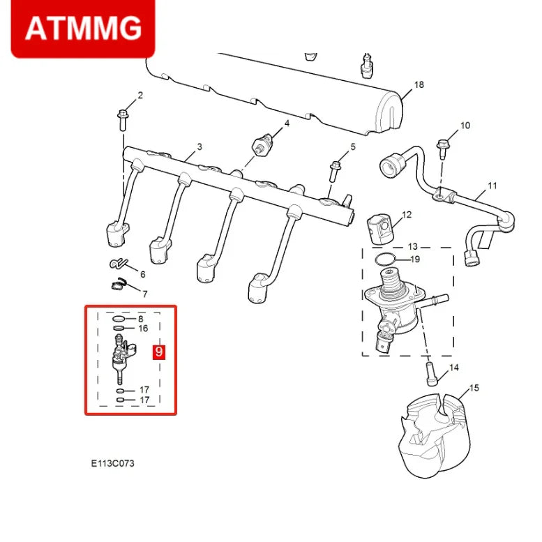 ATMMG For SAIC MG5 MG6 HS RX5 GT MG ONE new 1.5T engine fuel injector Gasoline injector 10064545 0261500801 Original new - sayaragear