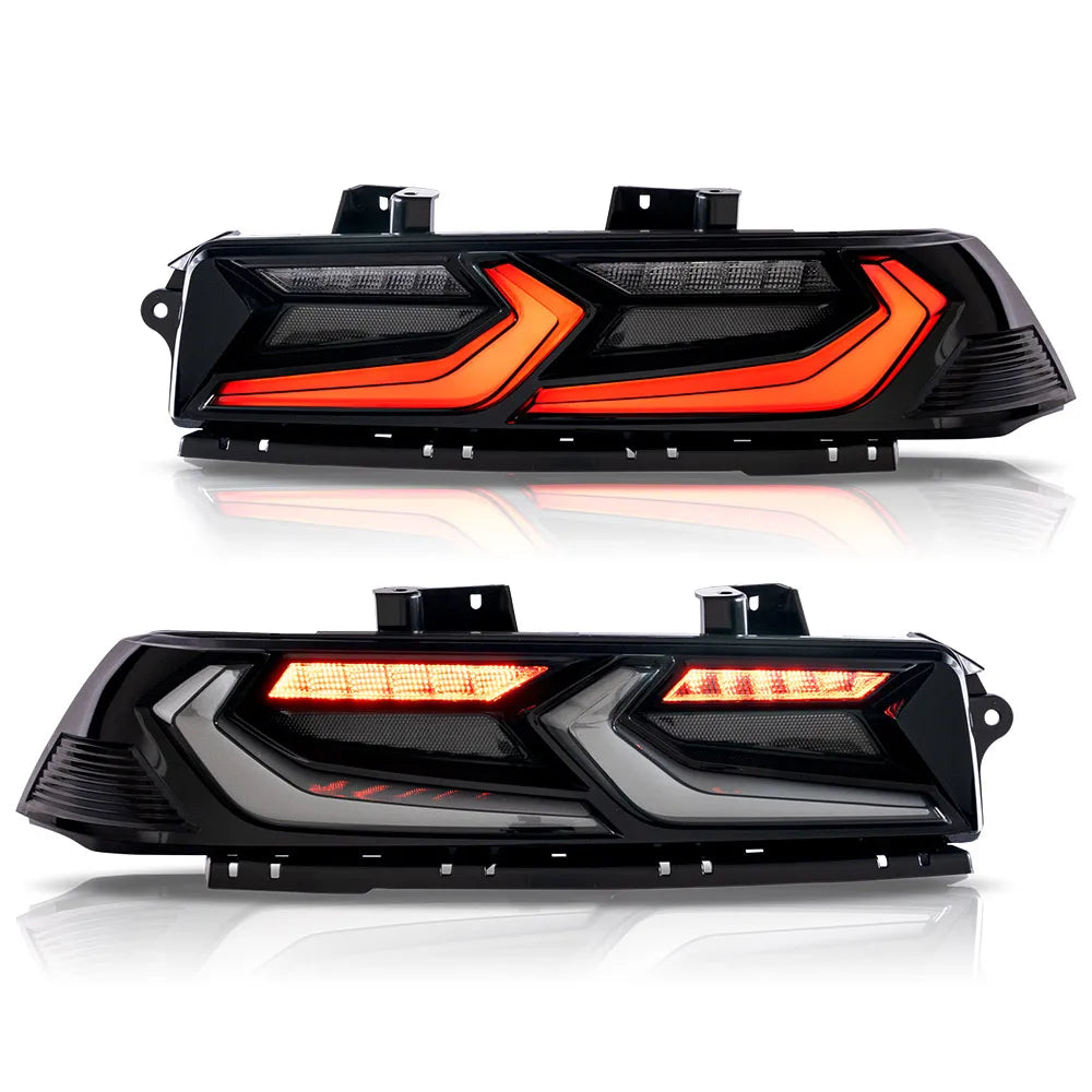 Vland 2014-2015 Camaro 5th Gen Facelift LED Tail Lights with Sequential Turn Signal Rear Lamp Assembly Upgrade sayaragear