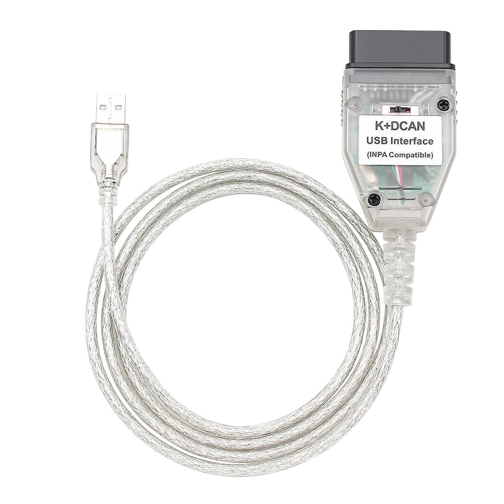 K DCAN K+CAN FTDI Chip OBD2 Auto Car Diagnostic Tools OBD 2 Scanner Switch USB Interface Cable K + DCAN OBD Diagnostic Cable sayaragear