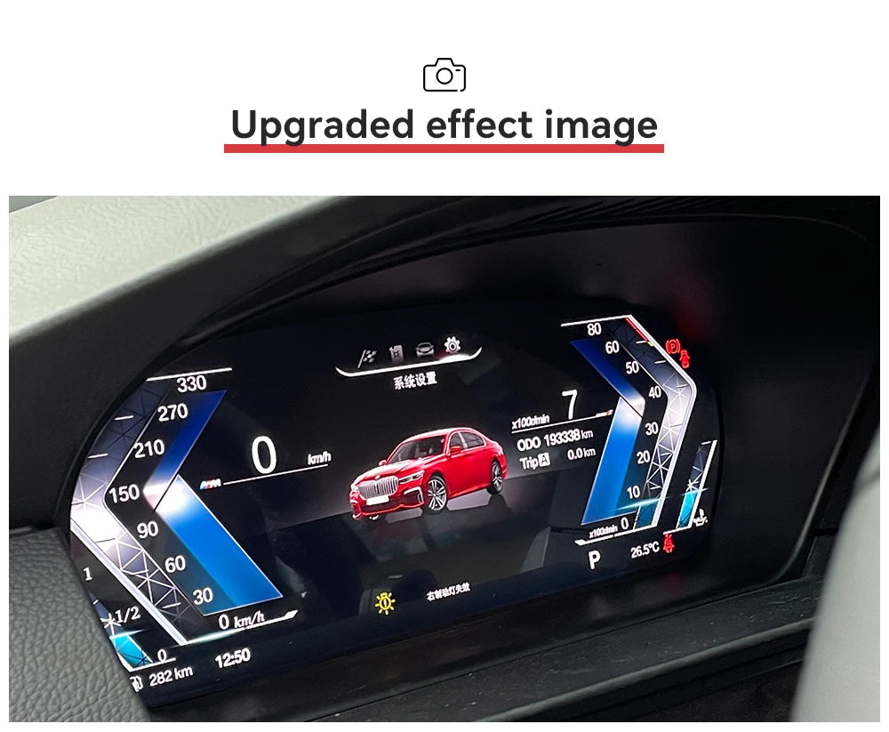 Dashboard Displayer Digital Cluster Instrument Speedometer for BMW X3 X4 X5 X6 5Series  6Series 7Series F10 F25 F26 F07 F15 F16 sayaragear