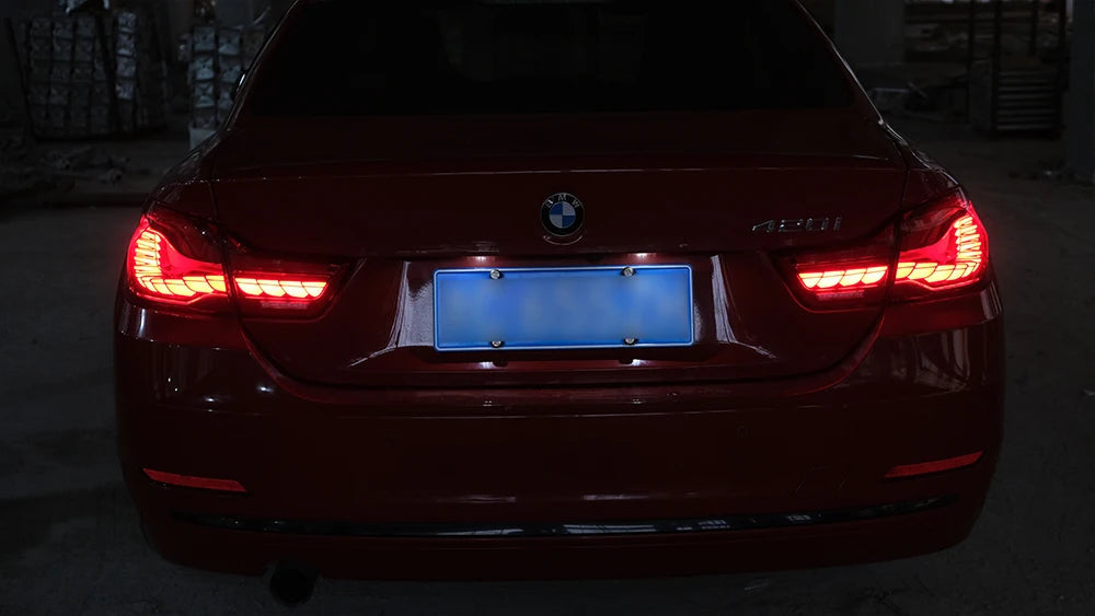 Vland 14-20 BMW 4 Series F32 F33 F36 M4 F82 F83 Full LED Tail Lights GTS Style Rear Lamp Assembly Plug and Play Upgrade Replacem sayaragear