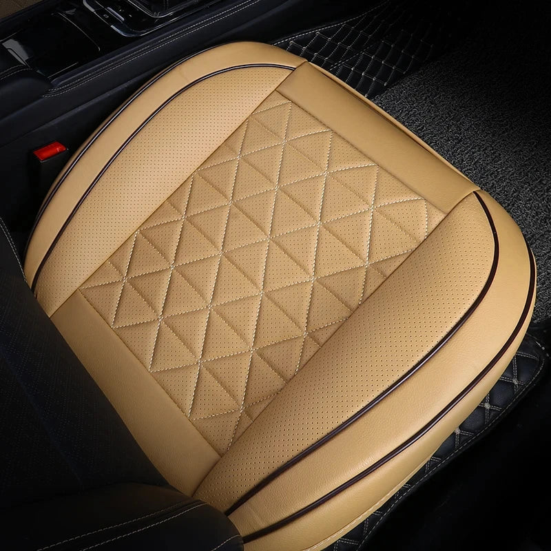New Front Car Seat Cover PU Leather Cars Seat Cushion Automobiles Seat Protector Universal Car Chair Pad Mat Auto Accessories sayaragear