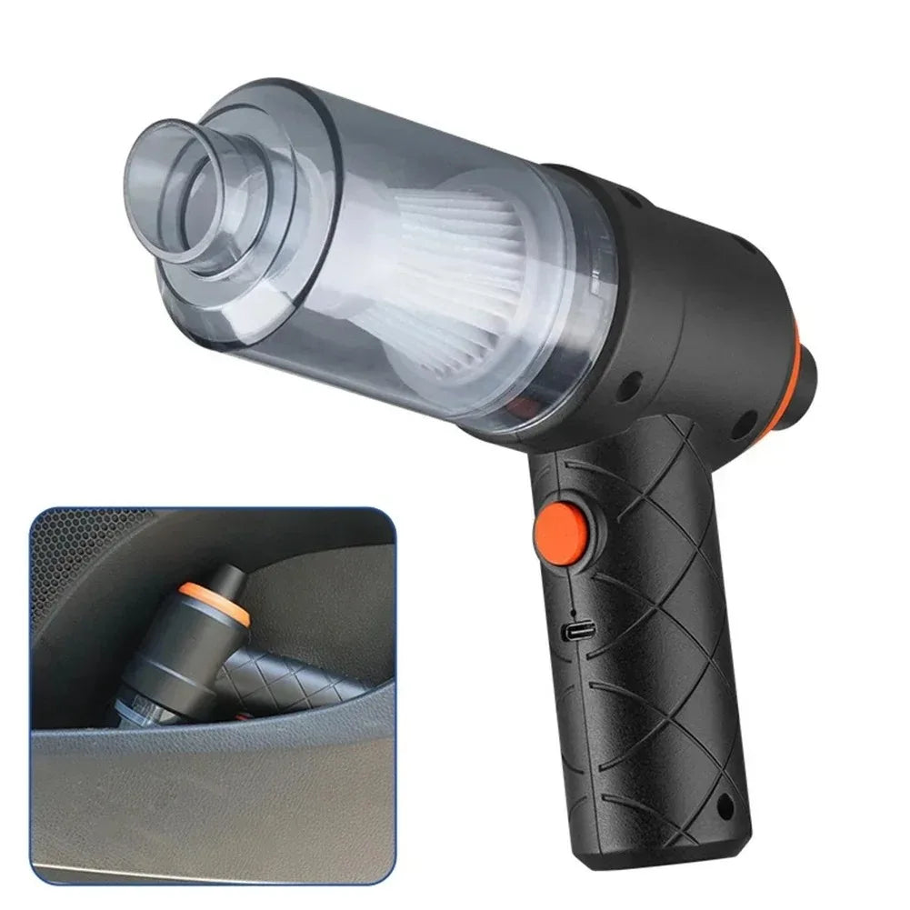 Wireless Car Vacuum Cleaner 120W Cordless Dust Handheld Auto Portabale Vacuum High-power Vacuum Cleaner For Home Office Car sayaragear