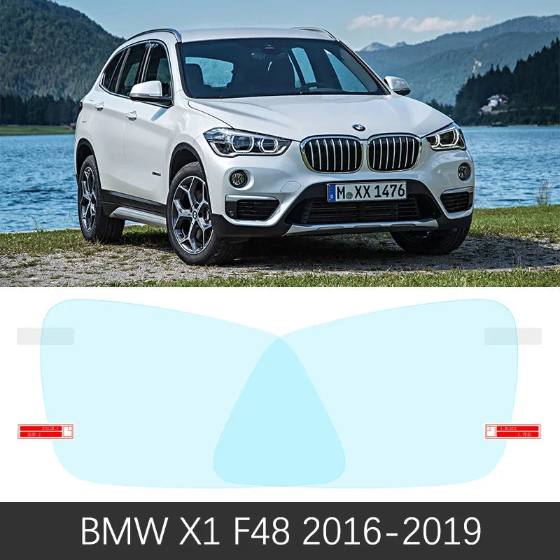 for BMW X1 E84 F48 2010~2020 Car Rearview Mirror Protective Film Anti Dazzle Waterproof Rainproof Anti Fog Car Sticker 2011 2012 sayaragear