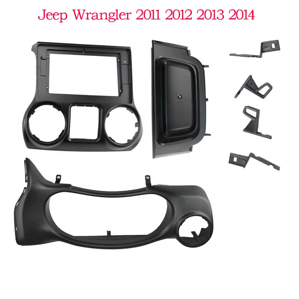 10.1 INCH Dash Kit for Jeep Wrangler 2011-2014 LHD RHD Car Radio Fascia Frame Android Player Adapter Cover Stereo Panel Bezel sayaragear