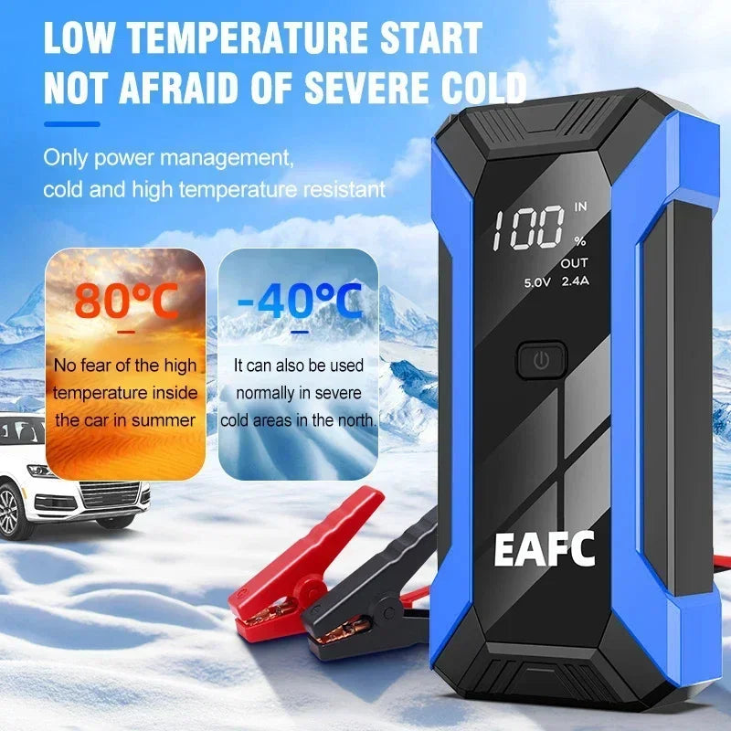 2000A Portable MultiFunction Emergency Booster Car Emergency Mobile Power Battery Charger 12V Car Jump Starter with LED Light sayaragear