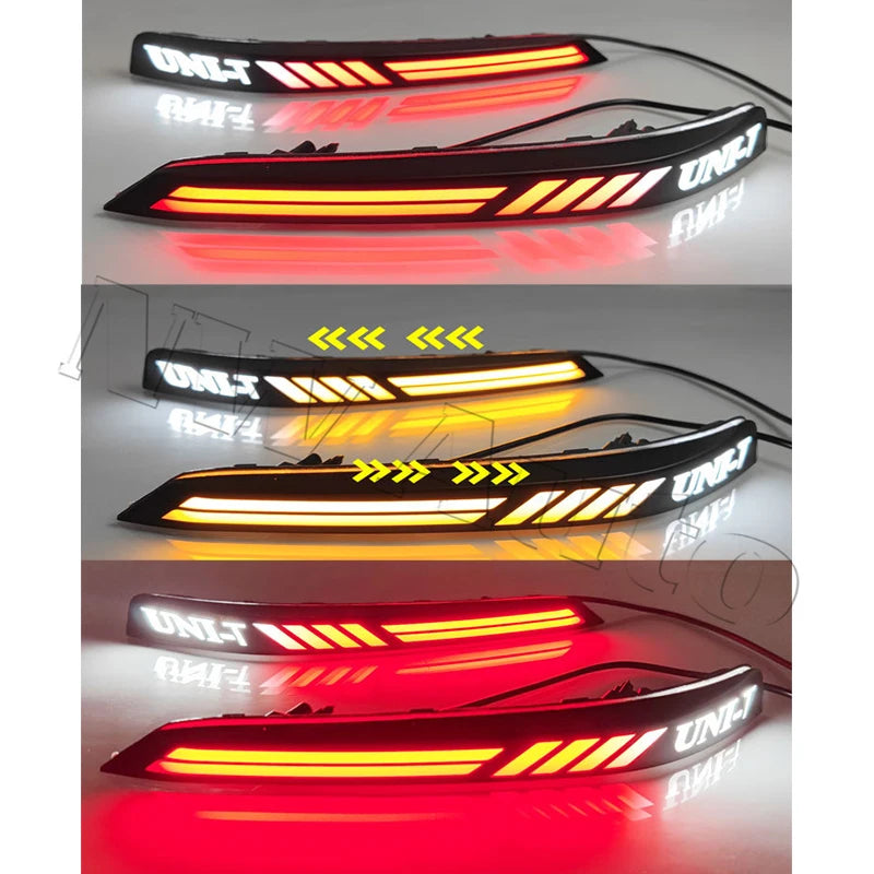 Car LED Rear Bumper Reflector Light For Changan UNI-T Fog Lamp Brake Light Rear Fog Lamp sayaragear