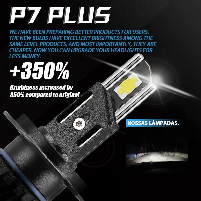 DAWN KNIGHT H11 H7 H4 Led Headlight Bulbs P7 PLUS 140W Powerful 6000K 4300K LED HB3 HB4 Led Lamps 12V 2pcs sayaragear