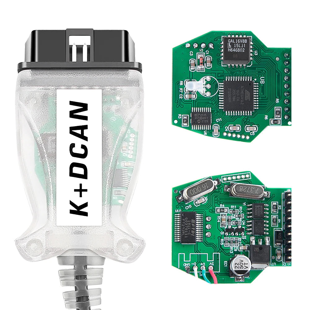 K DCAN K+CAN FTDI Chip OBD2 Auto Car Diagnostic Tools OBD 2 Scanner Switch USB Interface Cable K + DCAN OBD Diagnostic Cable sayaragear