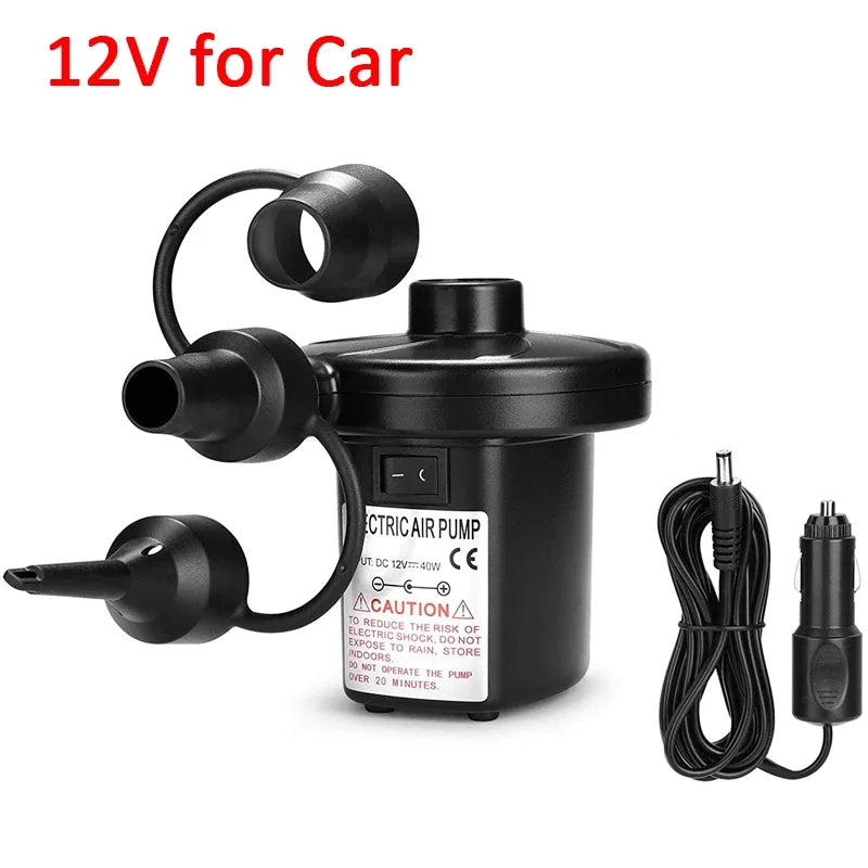NEW Portable Inflatable Pump Electric Air Pump Air Mattress Boat Car Auto Air Inflatable Pump For Car Home Use Camping Inflator sayaragear