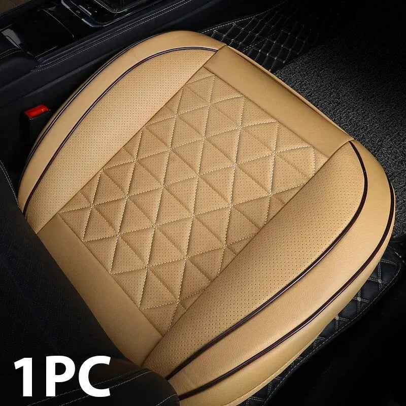 New Front Car Seat Cover PU Leather Cars Seat Cushion Automobiles Seat Protector Universal Car Chair Pad Mat Auto Accessories sayaragear