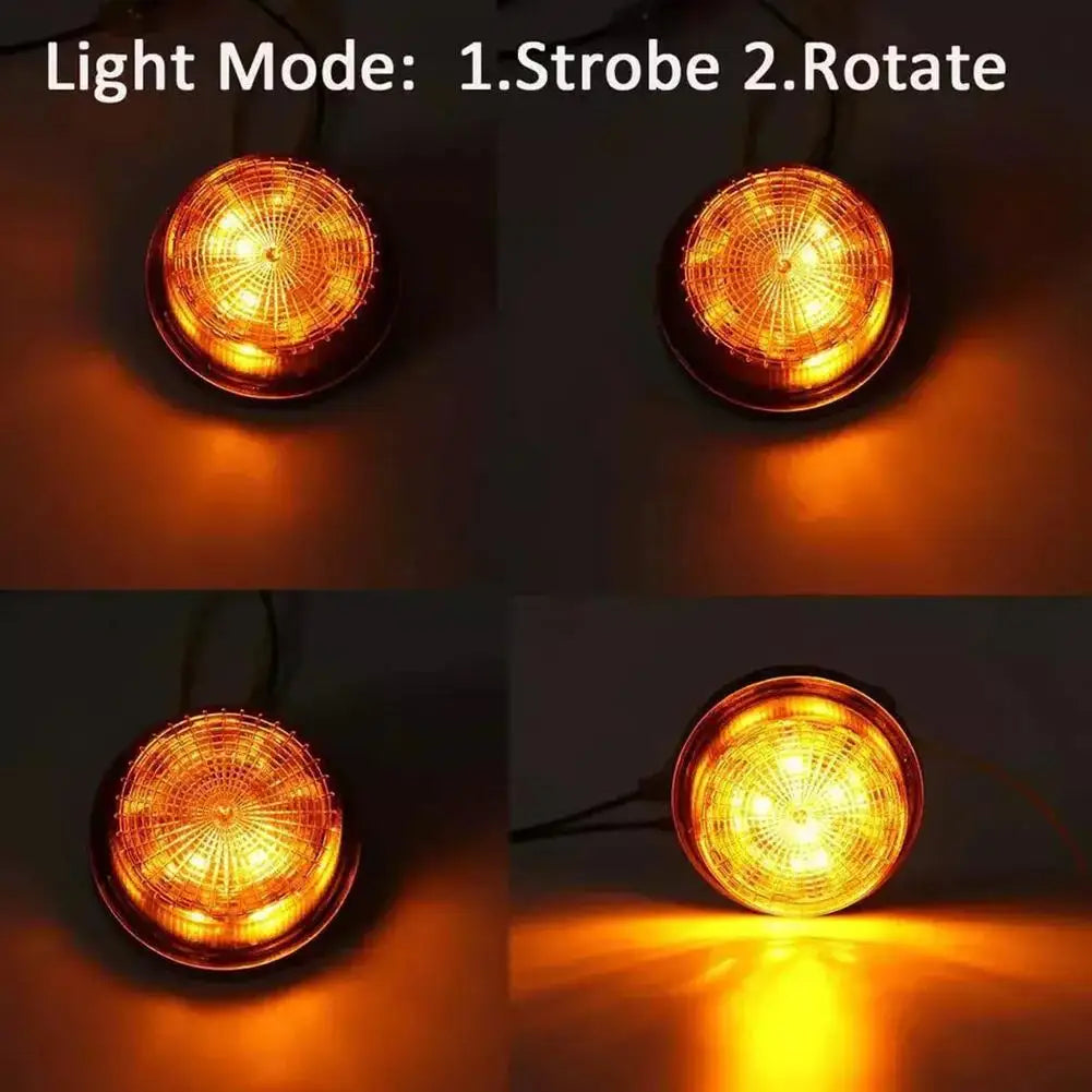 12V LED Strobe Light Emergency Rotating Traffice Indication Car Flash Beacon Light LED Orange Blue Red Flash Car Warning Light sayaragear