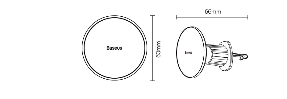 Baseus Magnetic Wireless Charger Car Phone Holder 15W Fast Charging Wireless Car Charger Holder For iPhone 16 15 14 13 Car Mount sayaragear