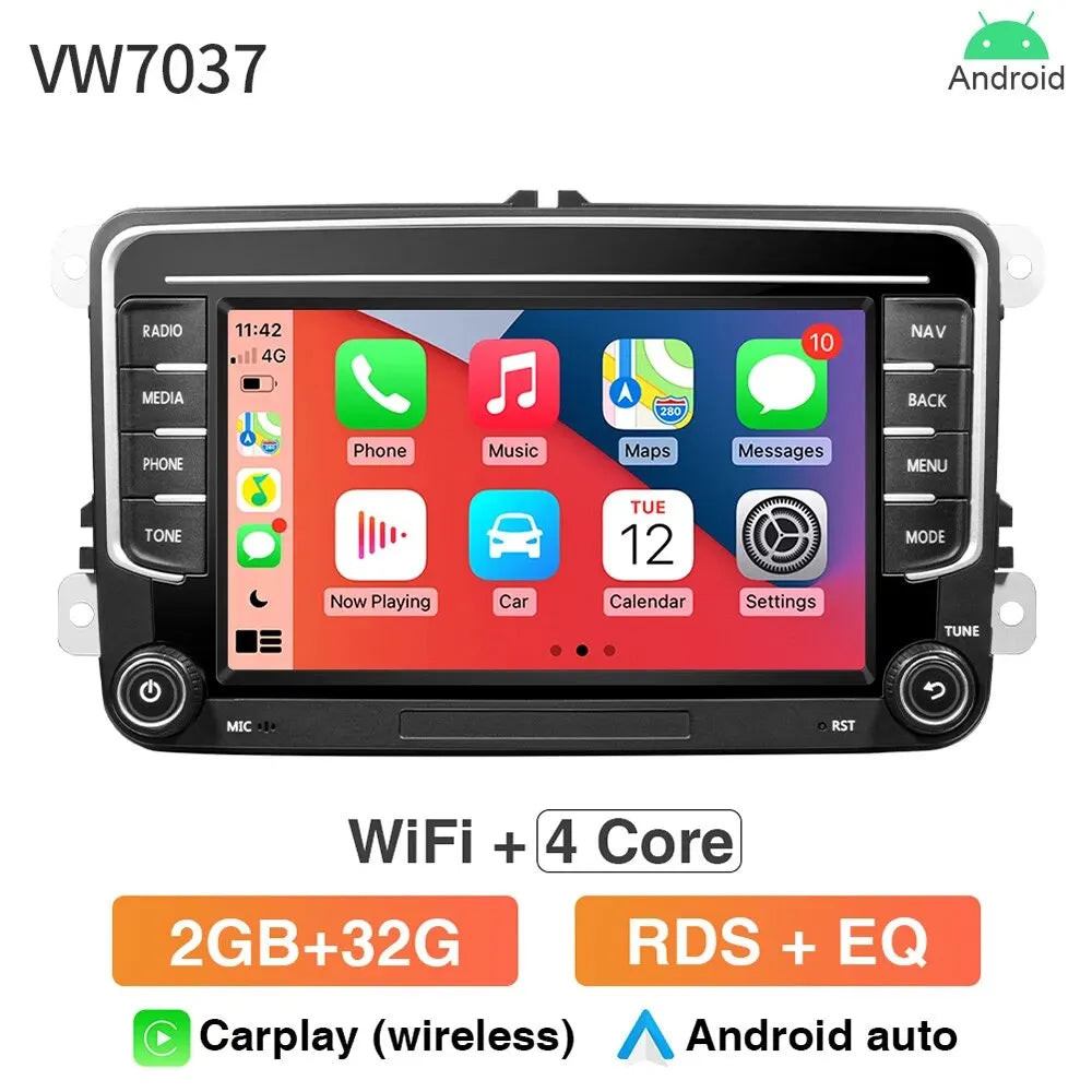 GRANDnavi Android13 Car Radio GPS For VW Volkswagen Skoda Octavia Golf 5 6 Touran Passat B6 Polo Jetta 2Din Multimedia Player sayaragear