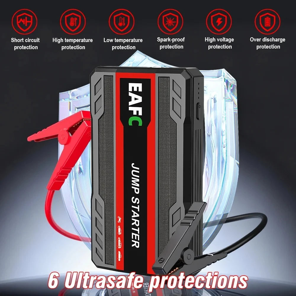 4000A/2000A/600A Portable Car Jump Starter PowerBank Booster Charger 12V Starting Device Petrol Diesel Car Booster JumpStarter sayaragear