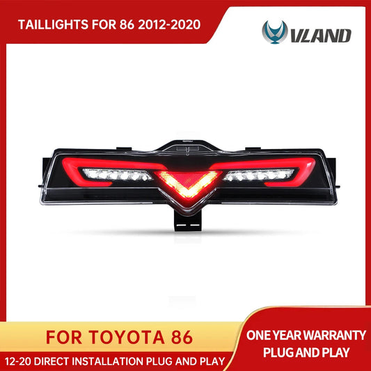 VLAND Rear bumper light for Toyota 86 2012-2018 GT86 LED driving light LED brake light LED reversing light sayaragear