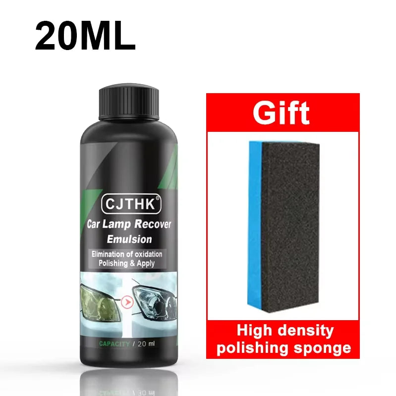 Car Headlight Restoration Polishing Kits Headlamp Scratch Remover Repair Cleaning Paste Remove Oxidation Headlight Polish Liquid sayaragear