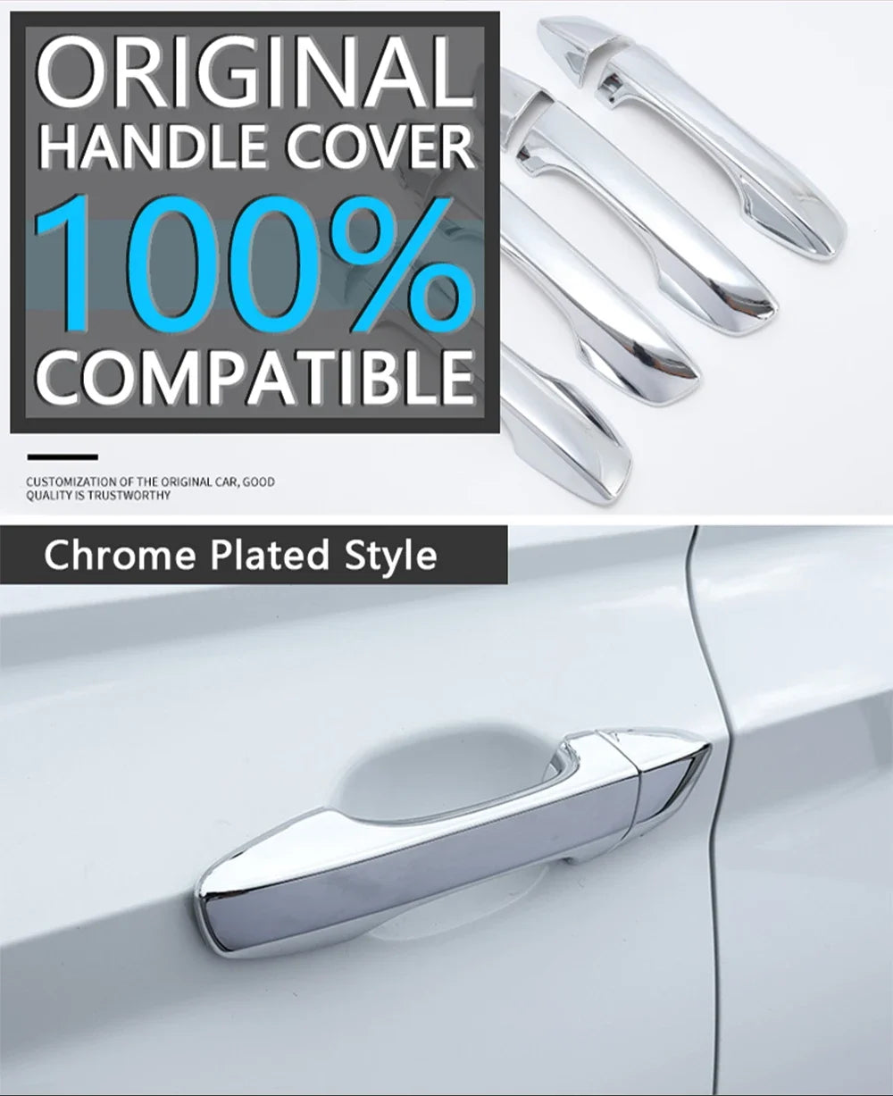 for Toyota Camry XV30 2002~2006 2003 2004 2005 Styling Stickers Decoration Chrome Door Handle Cover paint Refit Car Accessories sayaragear